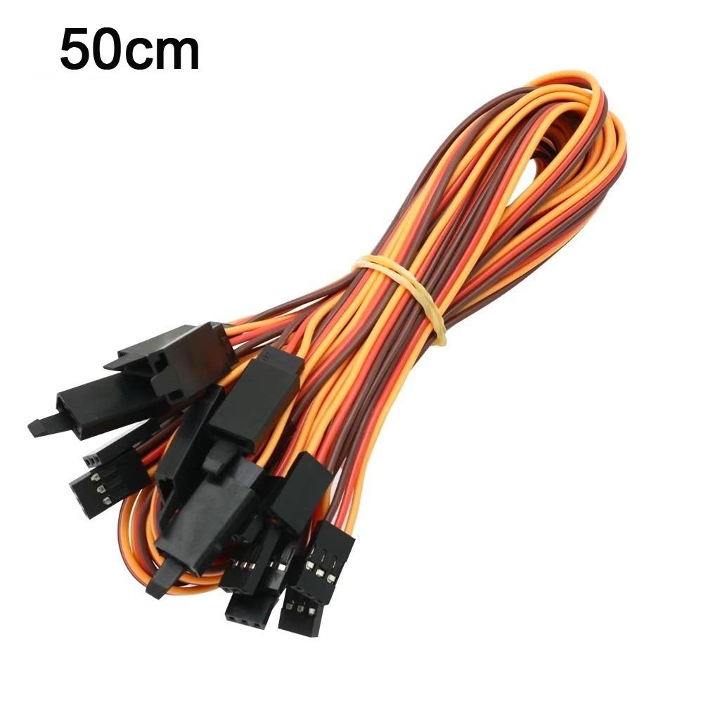 5Pcs Anti-interference Servo Extension Cable Anti-loose Receiver Connection Cable RC Car