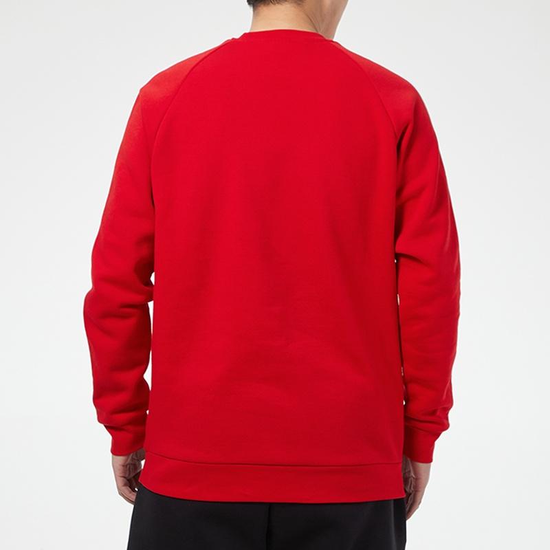 adidas originals 3-stripes Crew Round Neck Long Sleeves Red Men's GN3484