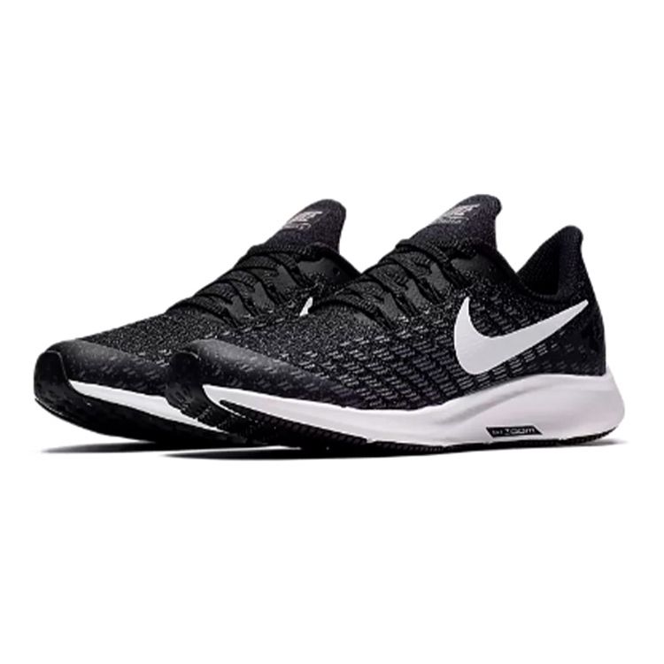 Nike Кроссовки Air Zoom Pegasus 35 GS черные детские белые Gunsmoke Oil-Grey AH3482-001