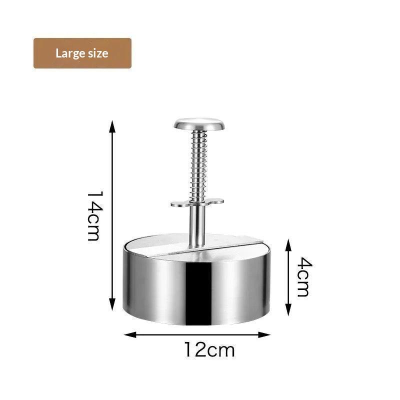 Hamburger Patty Maker Non-Stick 304 Stainless Steel Burger Press Easy Operation for Home Kitchen BBQ Picnic Camping Use