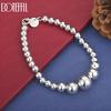 925 Sterling Silver Charm Bead Bracelet Wedding Jewelry