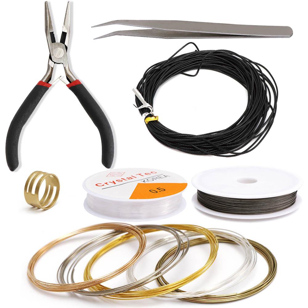 Изысканные ювелирные аксессуары серьги DIY Craft 1 коробка золотисто-серебристого цвета для изготовления ювелирных изделий подарочный набор с инструментами ручной работы