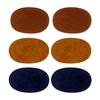 4pcs Oval Suede Cowhide Elbow Knee Velvet Patch Iron On Patches for Sweater Repair Clothing Bag Jeans Garment Sewing Accessories