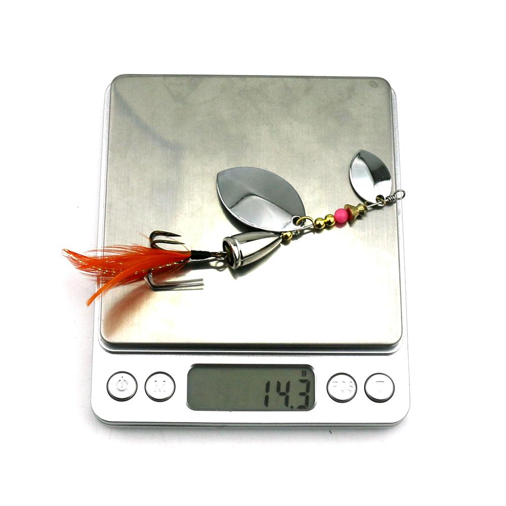 Рыболовная приманка Yediao Spoon Spinnerbait для джиг-головки, 11,5 г, металлическая спиннерная приманка для окуня