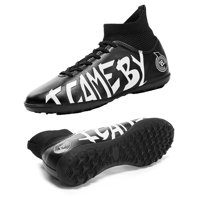 31-48 Мужские/женские футбольные бутсы Резиновая мягкая подошва с короткими шипами Искусственный газон для соревнований в помещении Профессиональные детские футбольные бутсы