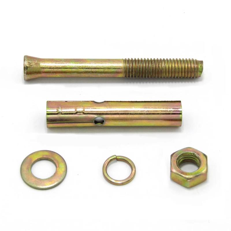 Zinc-Plated Expansion Bolts Set: Cantonese Pull-Out & Explosion-Proof Tubes - Sizes M6, M8, M10