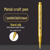 Metallic Gold Silver Craft Paint Marker - Water-Based Signature Pen for Metal