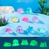 10Pcs Mini Luminous Marine Animal Miniatures Glow In the Dark Resin Ornaments Fairy Garden Decoration Micro Landscape