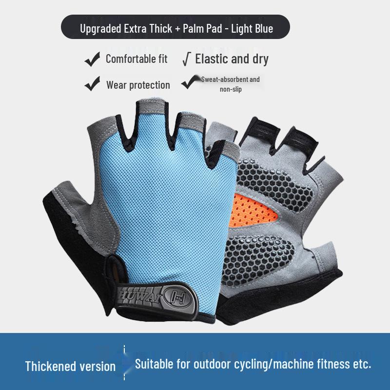 Унисекс Дышащие Нескользящие Перчатки без пальцев для Фитнеса на открытом воздухе, Велоспорта, Альпинизма и Скалолазания