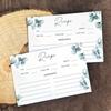 50Pcs Double-Sided Recipe Cards 4x6 Inch Paper Eucalyptus Design Blank Recipe Holders for Personalized Recipes Perfect for Christmas Thanksgiving