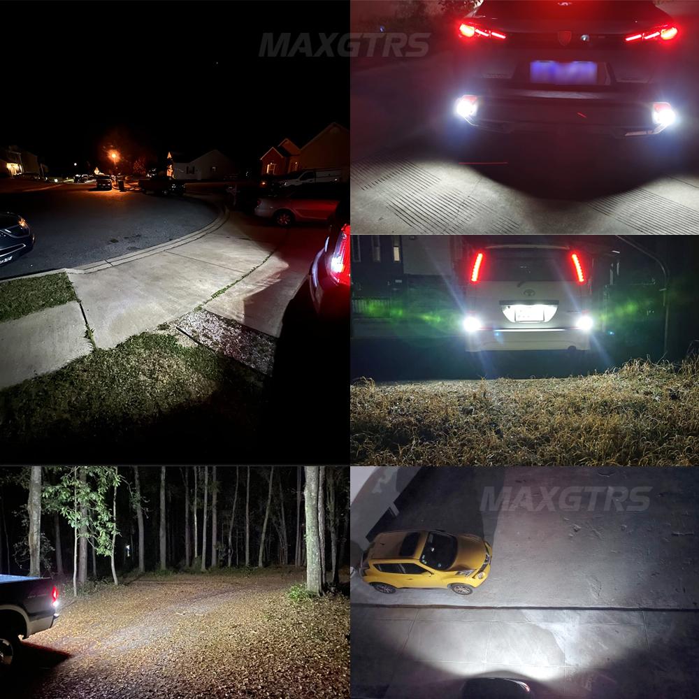 MAXGTRS 2 шт. 2000 лм T15 W16W Светодиодная лампа T16 Canbus 912 921 Лампа заднего хода автомобиля Высокомощная Белая лампа заднего хода автомобиля