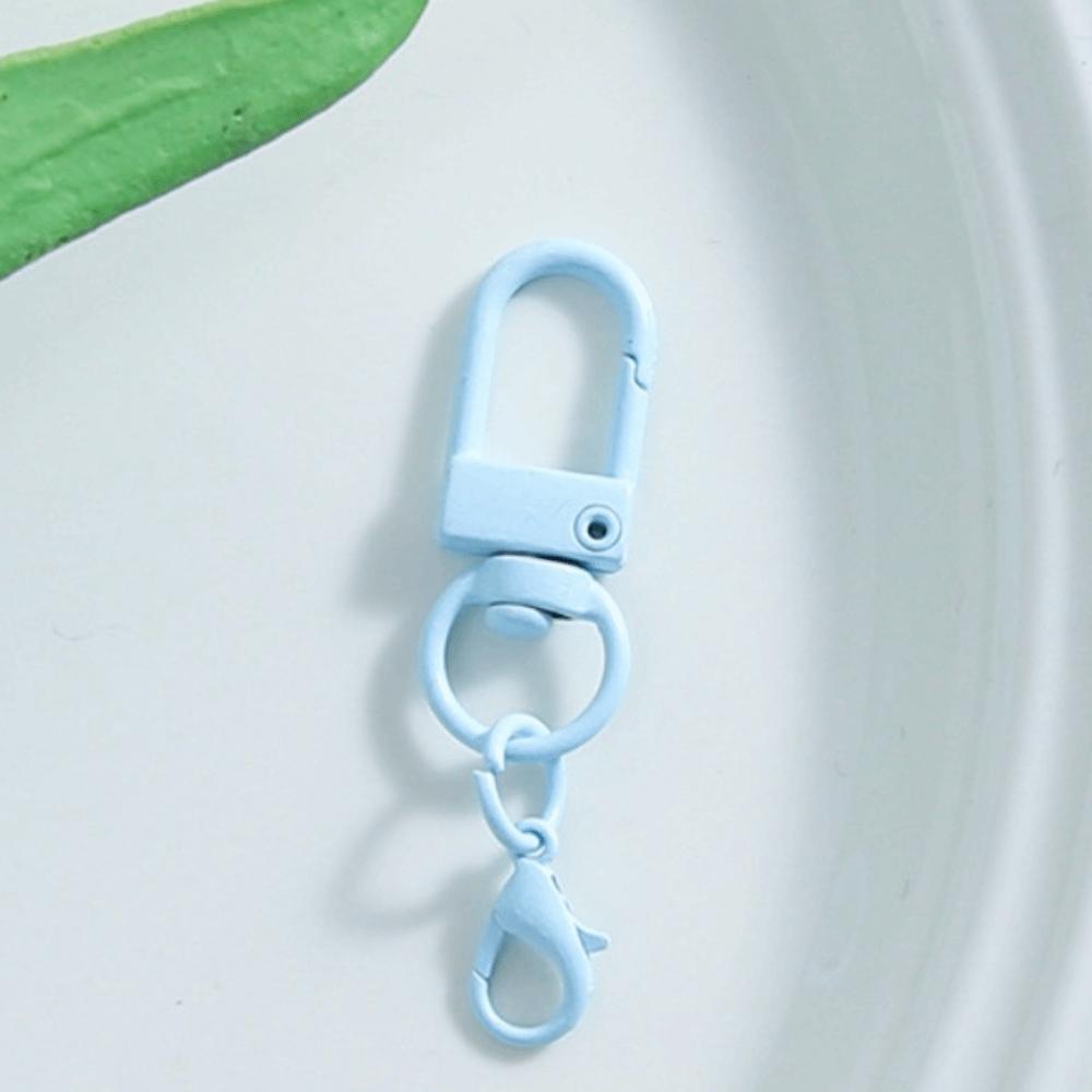 30 шт. Застежка Цветные поворотные карабины Мини металлические крючки для брелка Многоцелевые зажимы-триггеры Подвески для кошелька