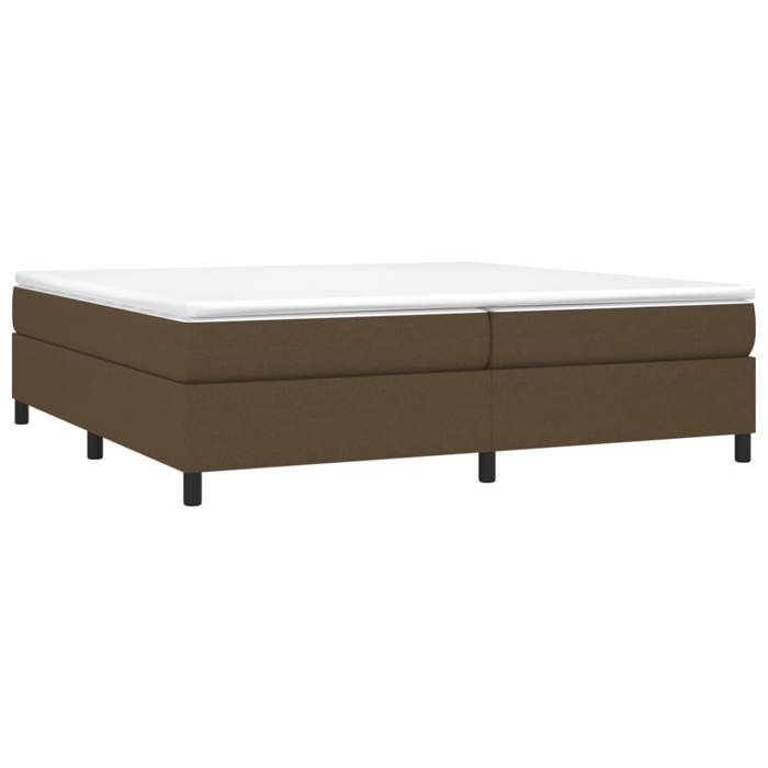 Maison Exclusive - Sommier à lattes de lit avec matelas Marron foncé 200x200 cm