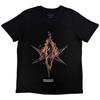 Bring Me The Horizon Flame Hex and Text Logo T Shirt