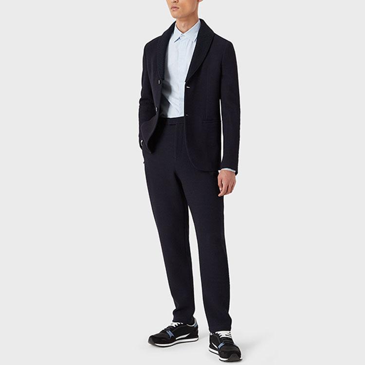 Emporio Armani Рубашка с полосатым принтом с длинным рукавом Мужские рубашки Синий B1SM0B-B12F5-019