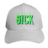 Sickick Sick Kick Sckck green Baseball Cap Luxury Hat birthday Winter hat hiking hat Hats Women Unisexs