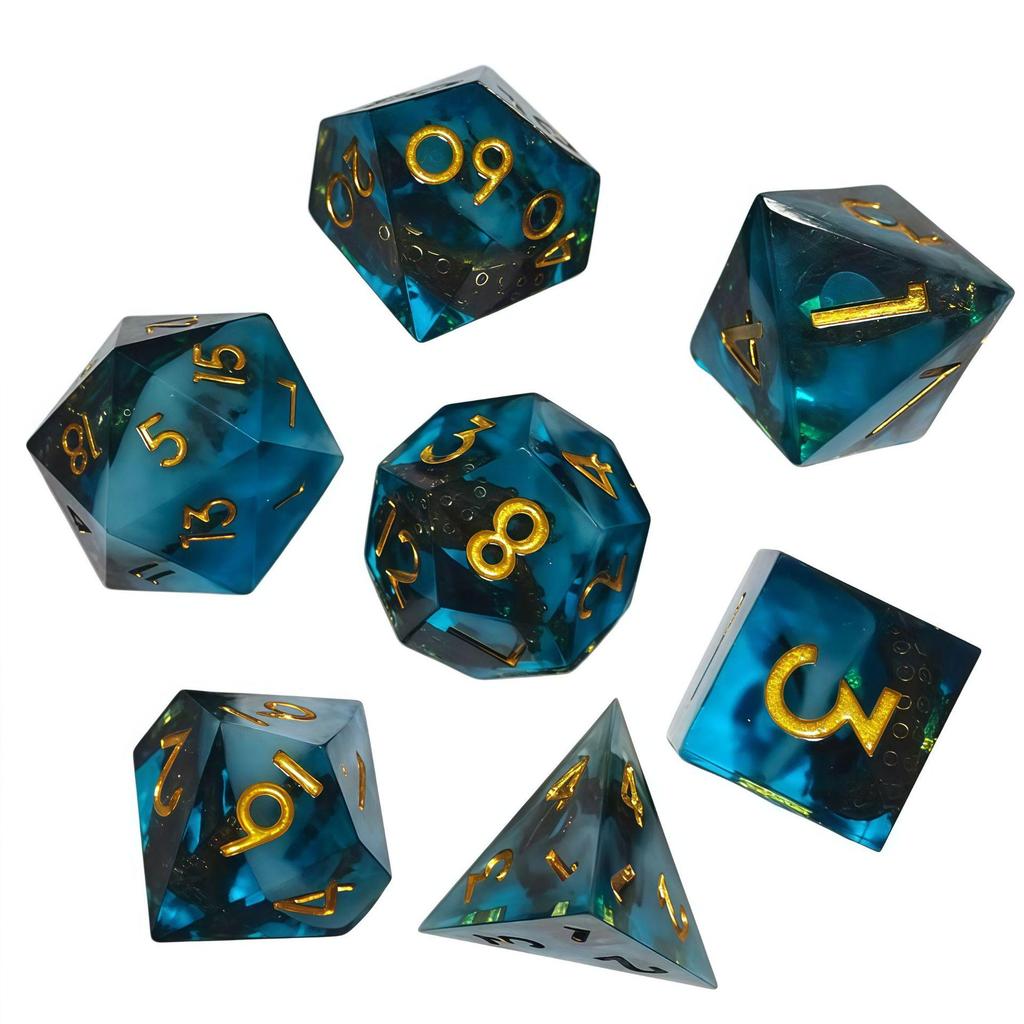 Набор кубиков-осьминогов из смолы для TRPG, COC, DND, Dungeons & Dragons
