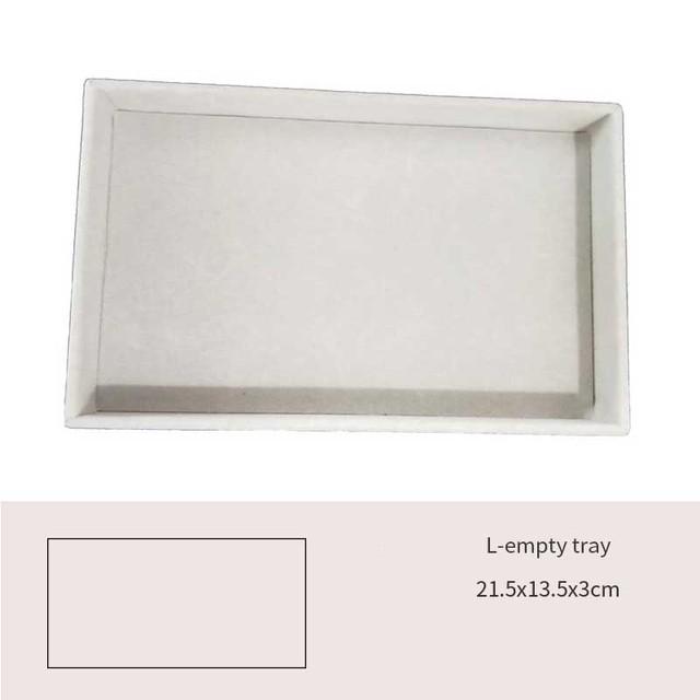 Модный портативный бархатный ювелирный дисплей для колец и ювелирных изделий, органайзер, поднос, держатель, кейс для хранения ювелирных изделий, витрина