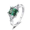 Bague Ringen Классическое кольцо с муассанитом сияющей огранки из стерлингового серебра 925 пробы 3 карата с бриллиантами, обручальные кольца для женщин