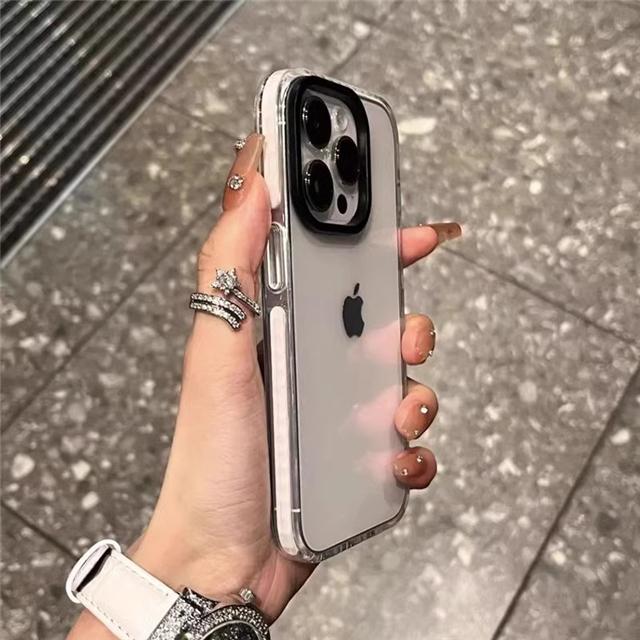 Роскошный прозрачный цветной чехол для iPhone 16 Pro Max для iPhone 15 14 13 12 11 Pro Max X Xs Xr Мягкая защитная крышка
