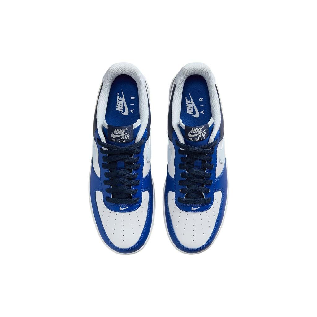 Nike Air Force 1 07 LV8 Game Royal Navy Мужские кроссовки сине-белые футбольно-серые FQ8825-100