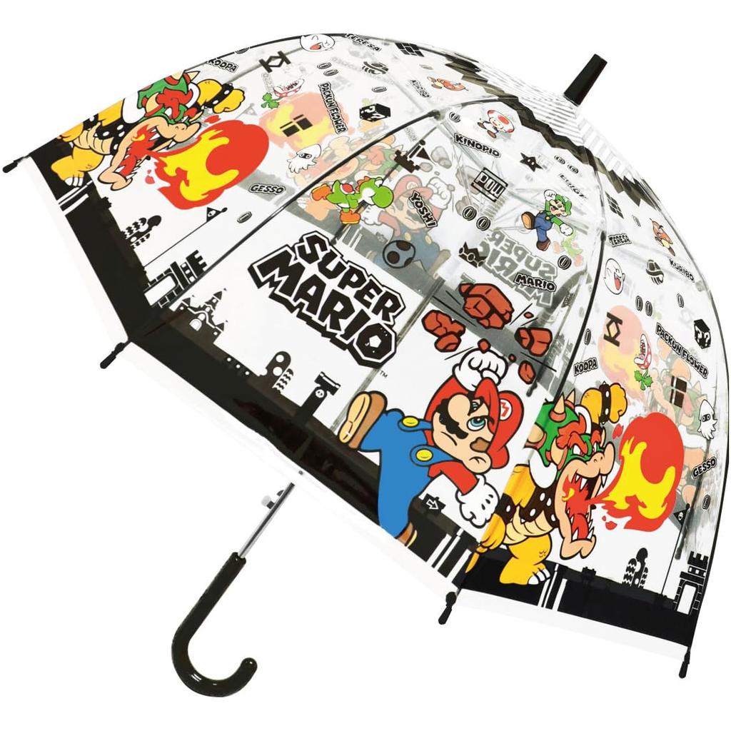 Планирование Винил Nintendo Super Rib Длина 32483 Зонт J's, Марио, Черный, 55 см,