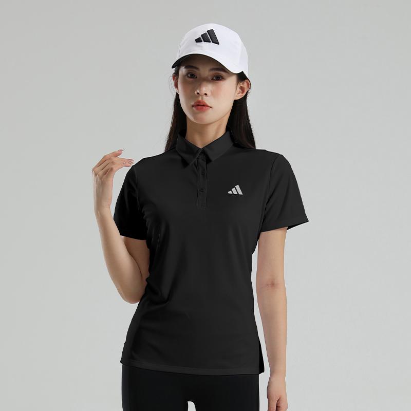 adidas Женская повседневная спортивная рубашка-поло с коротким рукавом для бега KS0431