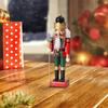 Christmas Decorative Nutcracker Figurine Seasonal Decor 25 Cm Crafts for Centerpiece