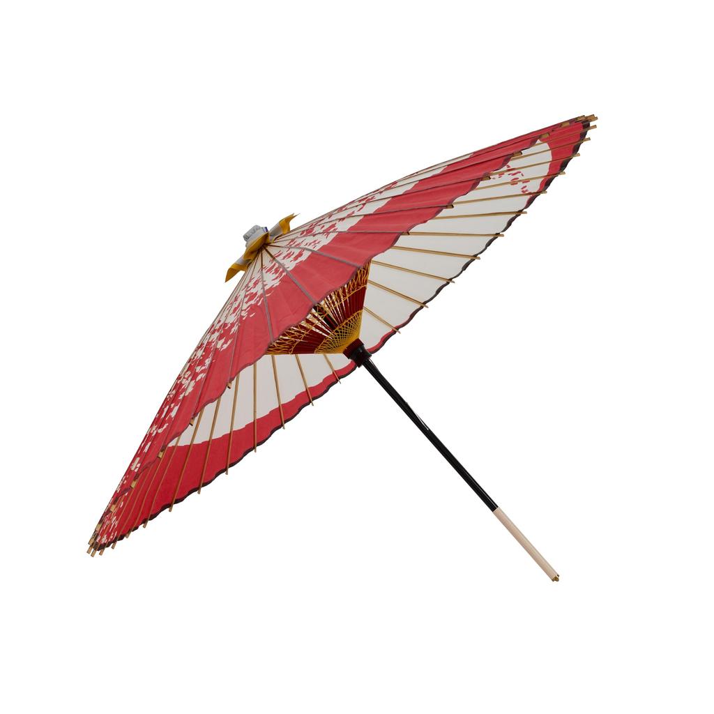 Зонт Yamamoto Bamboo Crafts Красный x (ЯМАМОТОТАКИЗАИКУЯ) Двухступенчатый змеиный глаз [Цуки-ну Сакура-рю]