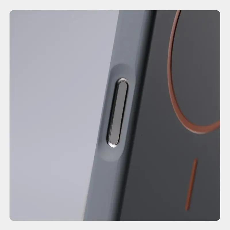 Ультратонкий простой чехол для Magsafe для iphone 17 Air 16 Pro Max 15 14 13 12 Матовый чехол с цветными вставками для защиты объектива Беспроводная зарядка Жесткий ПК-чехол
