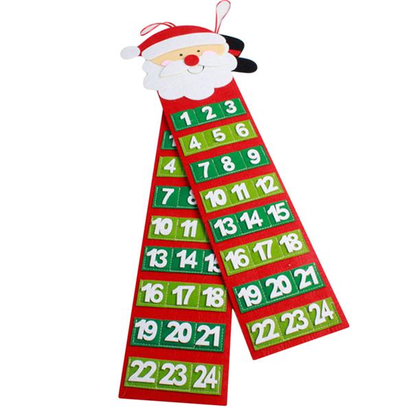 Supply Christmas Calendar Snowmen Hanging Lobby Family Party Santa Claus Christmas Decor