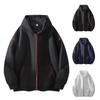 New Languid Sense Hoodie Hoodie All Kinds Of Tie-in Zipper Cardigan Loose Casual Coat Trend Long Sleeve Bottom Shirt