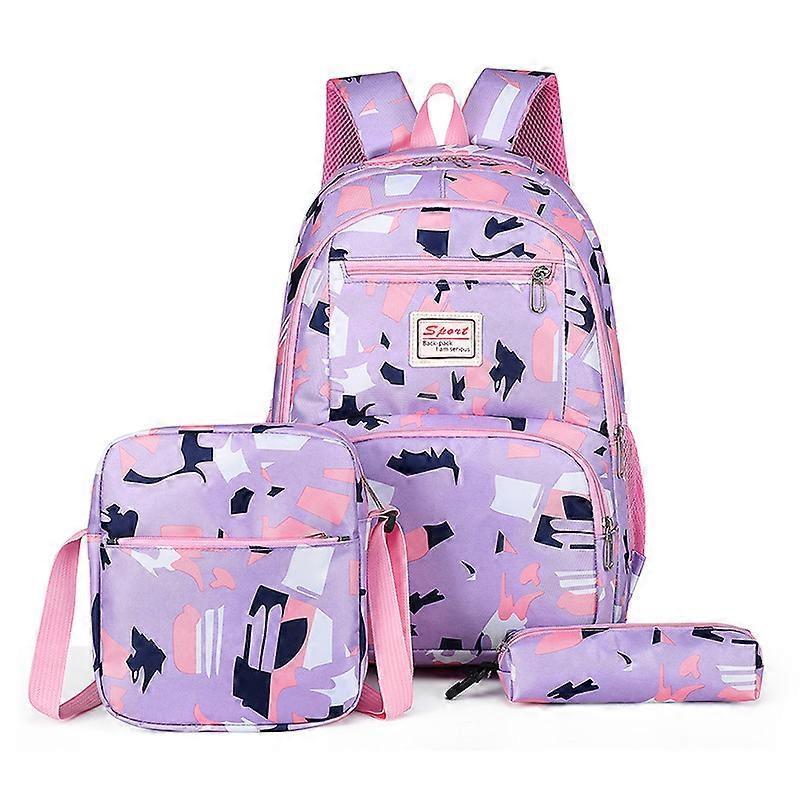 Large capacity three piece combination bag, fashionable backpack, student backpack, featured crossbody bag