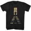 Black Pink Round Frame Suit Male Portrait Graphic Tee Lime Retro Character Header Chest Oversized Street Tops