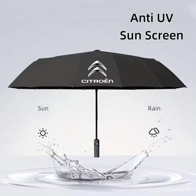 Car Umbrella Fully Automatic Folding Windproof Umbrella for Citroen C1 C2 C3 C4 C5 C6 C8 C4L DS3 DS4 DS5 DS5LS Car Accessories