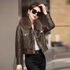 Женская плюшевая куртка из искусственной кожи, новая зимняя популярная короткая и модная утолщенная мотоциклетная кожаная куртка в этом году