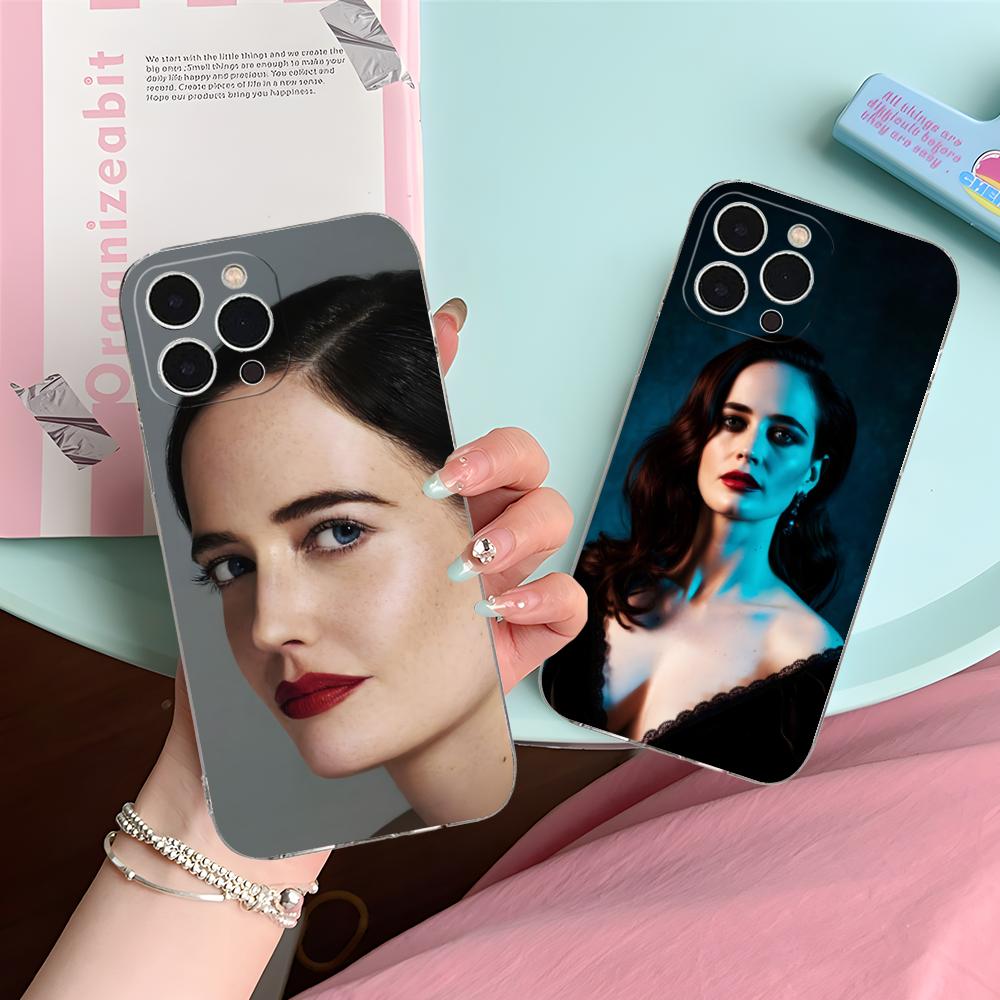 Прозрачный TPU чехол для мобильного телефона Eva Green для iPhone 17 16 15 14 13 12 11 X XR XS Air Pro Max Plus Mini Цветной чехол