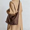 IELGY Ladies Tote Bag Suede Shoulder Messenger Bag Commuter Large Capacity Autumn Winter Style