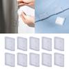 10pcs Clear Shower Curtain Clips Self Adhesive Shower Curtain Clip No Tool Required,Prevents Slipping of Shower Curtains