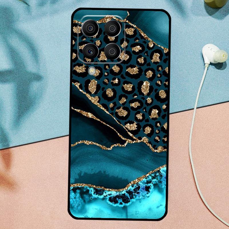Чехол с леопардовым принтом для Samsung Galaxy M53 M33 M11 M21 M31 M12 M13 M14 M15 M35 M34 M54 M32 M52 M06 M16 M55