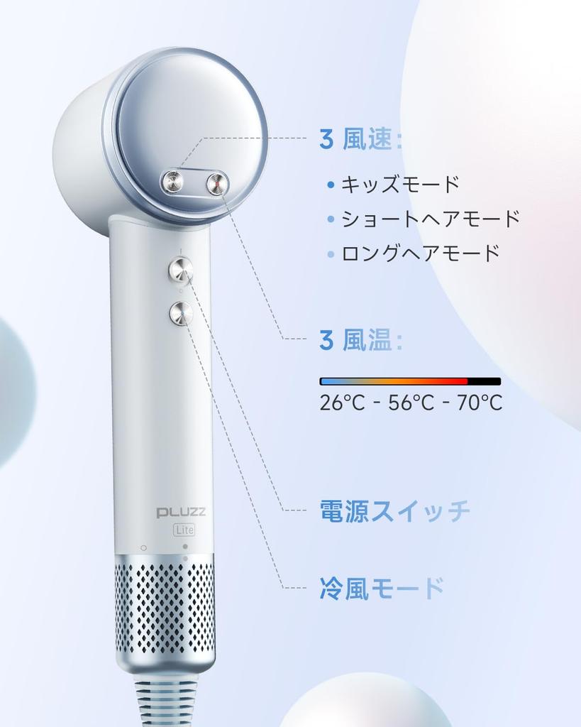 Самая легкая модель 500 миллионов отрицательных Фен быстрый большой красивый мощный бесщеточный мотор волосы холодный воздух NTC контроль температуры перегрев