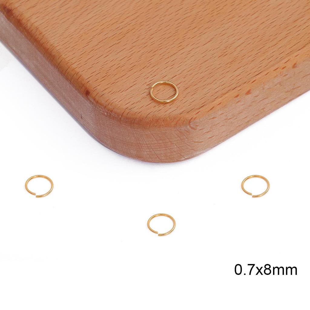 10/100 шт. открытое кольцо для прыжков 3/4/5/6/7/8 мм круглые разрезные кольца для изготовления ювелирных изделий DIY фурнитура