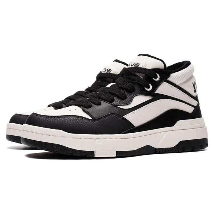 Кроссовки для скейтбординга Li Ning Weiyu Mid Fleece Durable High Top, мужские, черные, AGCT225-2