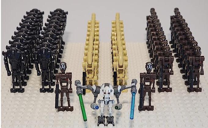 Star Wars Battle Droid Building Blocks Toy Figure Set for Boys, DIY Assembly Puzzle Bricks Kit, Bagged Multiple Styles