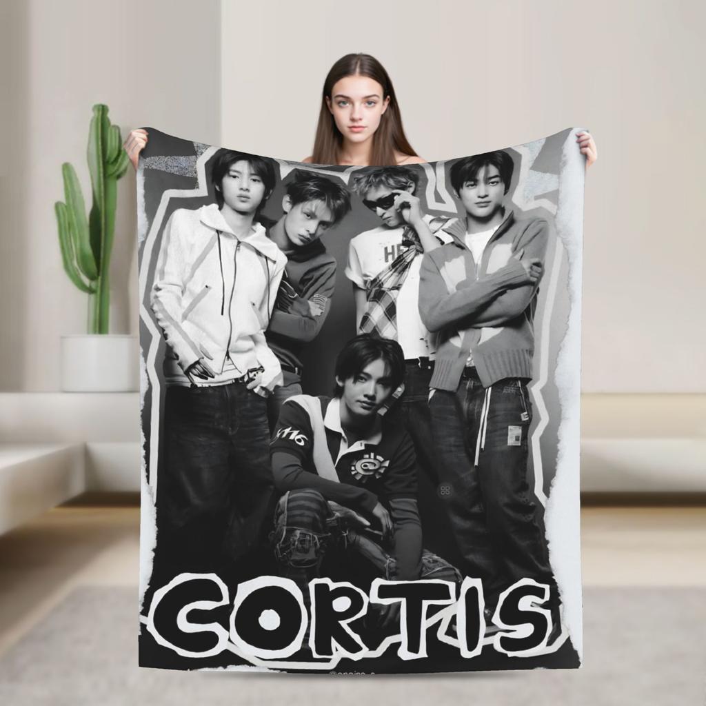 Мягкое одеяло для путешествий на самолете CORTIS Kpop Плед Фланелевое покрывало для гостиной Новинка Чехол на диван-кровать