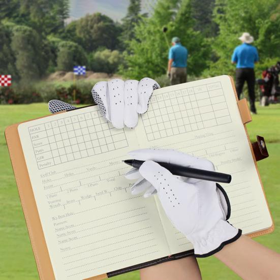 Книга для записи результатов игры в гольф, водонепроницаемая искусственная кожа, журнал для записи результатов игры в гольф, карманный журнал для записи результатов с 200 страницами для мужчин-гольфистов