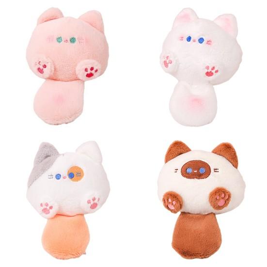 Кошка, плюшевая кукла, брелок, подвеска, милый толстый встроенный пищалка, аниме, котенок, плюшевые мягкие набивные игрушки