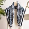70Cm Small Square Scarf Imitation Silk Scarf Headscarf Spring And Summer Retro Printed Cashew Nut Scarf Scarf Professional Versatile Scarf