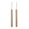 2x 14cm Wooden Loom Knit Hook for Knitting Crafts Sock Sweaters Scarves Blankets