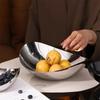 Роскошная миска для закусок и фруктов из нержавеющей стали 304, большое блюдо для подачи салата, поднос для фруктов, для хранения дома, гостиной, кухни, кофейни